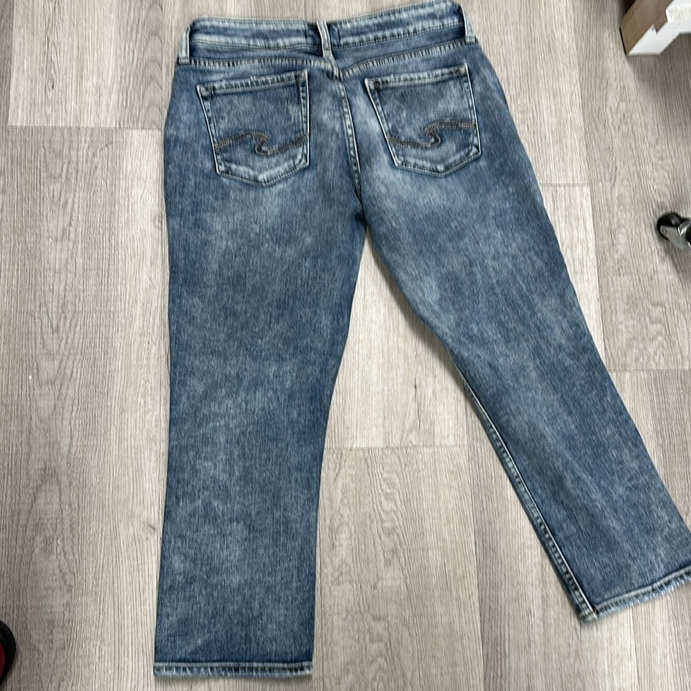 SILVER JEANS Suki Capri Jeans Size 29 - Picture 9 of 9